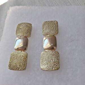 Earrings retro gold tone